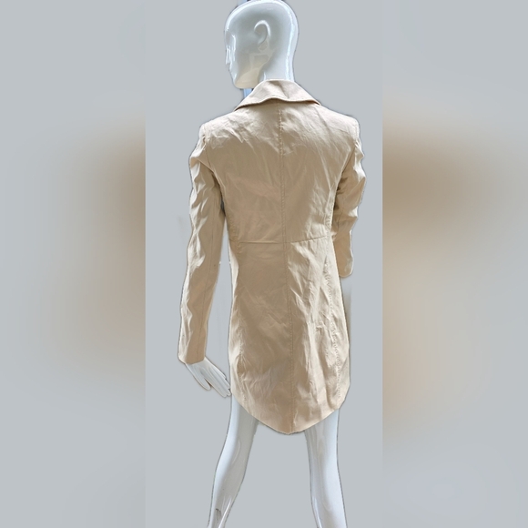 Tommy Hilfiguer Lined Women's Fall Coat. Cream, Med, In Good Condition, Cotton - Picture 3 of 14